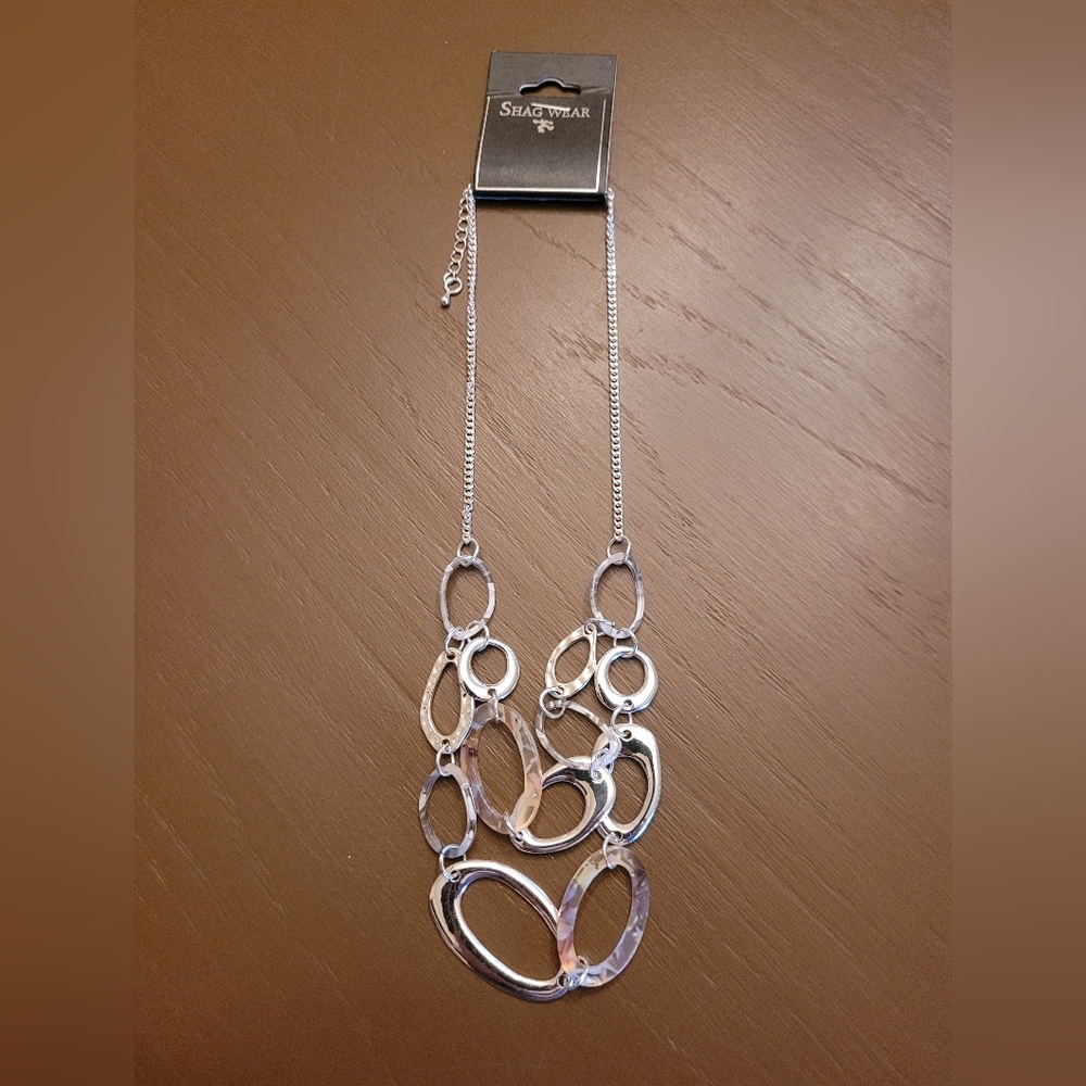 NWT ShagWear Silver Statement Necklace